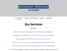 Tablet Screenshot of montaukprinting.com